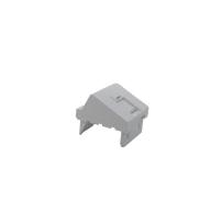 HSD - Plastron incliné 45x45 - 1 port RJ45 (monoblock)