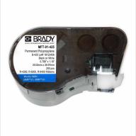 Etiquette drapeau T BRADY BMP51/M511 B-425 - 30 x 20mm Noir sur blanc - Boite de 200