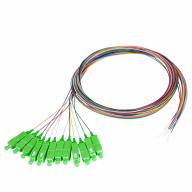 Pigtail simplex SC/APC G.657A2 Ø 900µm longueur 2m - Quantité 12