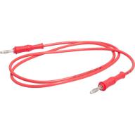 Cordon banane droit 4mm rouge Lg 1m