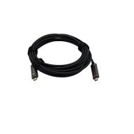 Cordon USB-C 3.2 Gen2x1 10Gbps FO - 4K@30Hz - 20V 3A - 5m