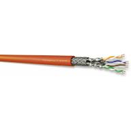 HsD - Câble monobrin - Cat8 SF/FTP - 4 paires LSZH Cca orange - 500m - Accessoire réseau professionnel