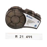 Étiquettes tissu nylon BRADY BMP21/M210/M211 B-499 - 12,70mm x 4,88m Noir sur blanc