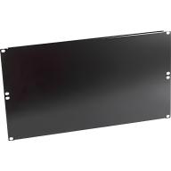 Panneau 19" noir plein 6U - Infrastructure 19 pouces professionnelle