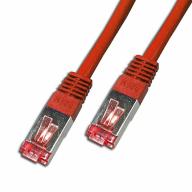 Cordon RJ45 CAT6 SSTP AWG26 LSZH rouge Lg 0, 50m