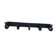 Panneau 19" 1U passe câble 5 anneaux métal 2, 5mm noir - Infrastructure 19 pouces professionnelle