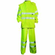 Ensemble de pluie haute visibilité jaune Cl.3 T.S