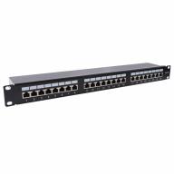 Panneau de brassage RJ45 24 ports 1U – Équipé CAT6 FTP – UPTEC