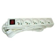 Bloc 5 prises 10/16A + T Cable 3G1mm² avec interrupteur - Longueur 1,50m