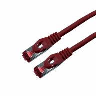 Cordon RJ45 CAT6A SSTP LSZH rouge Snagless avec fiche de test Lg 1, 5m