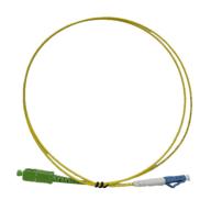 Cordon fibre optique simplex monomode G.657A2 GRADE B SC/APC-LC/UPC - 2 m jaune