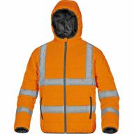 Doudoune à capuche haute visibilité orange Evolution T.S