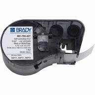 Étiquette auto-protégée BRADY BMP41/BMP51/M511 B-427 - 19,05 mm x 7,62m Noir sur blanc transparent
