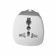 Adaptateur universel de voyage blanc