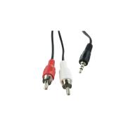 Cordon audio stéréo Jack 3.5 M/2 x RCA M - 10m - blindé - Accessoire réseau professionnel