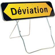 Panneau temp KD22a 1000x300 Cl.1 "Déviation" + PL