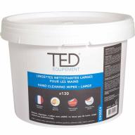 Lingettes nettoyantes multifonction TED® Extra larges - Boite de 130