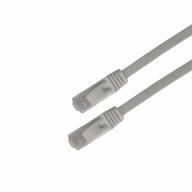 Cordon RJ45 CAT6A UTP Plat AWG32 LSZH blanc Lg 0, 50m