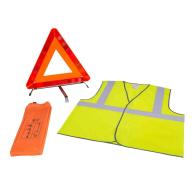 Kit de sécurité pour véhicule avec gilet + triangle