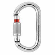 Mousqueton OK aluminium ovale à verrouillage manuel à vis PETZL