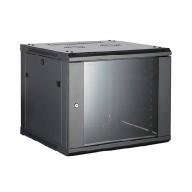 Coffret mural 19" 9U 600x600mm noir - panneaux amovibles