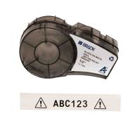 Étiquettes vinyle int/ext BRADY BMP21/M210/M211 B-595 - 12,70mm x 6,40m Noir sur blanc
