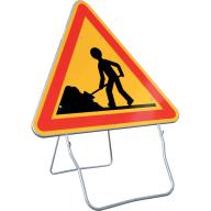 Panneau temp AK5 700 Cl.1 "Travaux" + PL