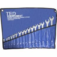 Jeu de 16 clés mixtes chrome TED® Ø 6 à 24mm