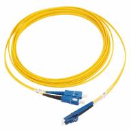 Cordon optique DX LC/UPC-SC/UPC G.657A2 Ø2,0mm Jaune Lg 1,0m