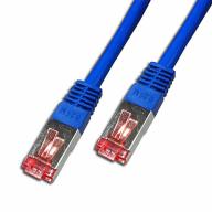 Cordon RJ45 CAT6 SSTP AWG26 LSZH bleu Lg 7m