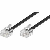 Cordon RJ11 noir Lg 3m - Accessoire réseau professionnel