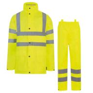 Ensemble pluie haute visibilité respirant jaune Cl.3 T2S T.L