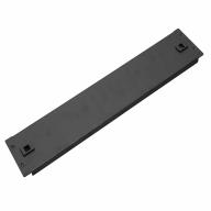 Panneau 19" 2U plein clipsable noir