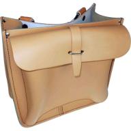 Sacoche cuir 2 poches avec marquage TELENCO