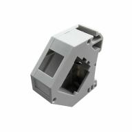 Plastron 45x45 RJ45 Nu pour 2 embases RJ45, blanc pour embase UPTEC