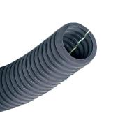 Gaine ICTA3422 grise + fil tire-aiguille galvanisé - Ø25mm Lg 100m