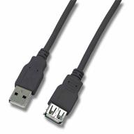 Rallonge USB 2,0 ALgA M / F Noir Lg 1m