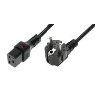 IEC LOCK - Cordon secteur 2P+T FR/C19 - 2m noir