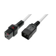 IEC LOCK - Rallonge secteur C19/C20 - 3m blanc