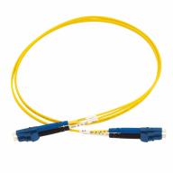 Cordon optique DX LC/UPC-LC/UPC G.657A2 Ø2,0mm Jaune Lg 1,0m