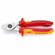 Coupe-câble cu/alu KNIPEX antichute - Longueur 160mm - Isolée 1000V