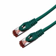 Cordon RJ45 CAT6A SSTP LSZH vert Snagless avec fiche de test Lg 1m