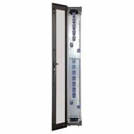 Rack de distrib. extension 300x300mm 47U 19" porte perf. G noir H+S