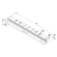 Etrier type fer Z pour fixation au sol et murale des chemins de câble 100mm /Qté 10