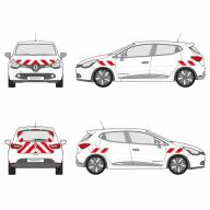 Kit bandes réfléchissantes Cl.A L1 VL RENAULT Trafic 2019