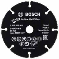 Disque à tronçonner carbure polyvalent Carbide BOSCH - 76 x 1 mm
