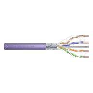 Câble Ethernet RJ45 CAT6 F/UTP 1x4paires AWG23 Dca LSZH 250MHz PoE Violet Lg 305m