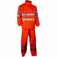 Ensemble de pluie haute visibilité orange Cl.3 T. M