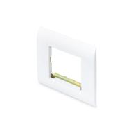 Plaque de finition 80X80mm pour plastron RJ45