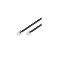 Cordon RJ12 noir Lg 15m - Accessoire réseau professionnel